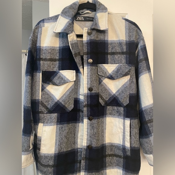 Zara Tops - Zara Plaid Shacket Size Small